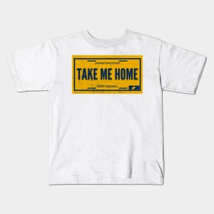 WV License Plate Kids T-Shirt